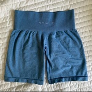Blue high waisted NVGTN shorts size small
